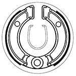 SBS BRAKE SHOES WITH SPRINGS