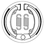 SBS BRAKE SHOES WITH SPRINGS