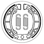 SBS BRAKE SHOES WITH SPRINGS
