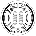 SBS BRAKE SHOES WITH SPRINGS