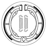 SBS BRAKE SHOES WITH SPRINGS