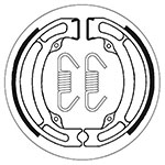 SBS BRAKE SHOES WITH SPRINGS
