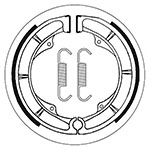 SBS BRAKE SHOES WITH SPRINGS