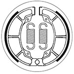SBS BRAKE SHOES WITH SPRINGS