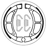 SBS BRAKE SHOES WITH SPRINGS