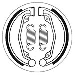 SBS BRAKE SHOES WITH SPRINGS