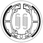 SBS BRAKE SHOES WITH SPRINGS