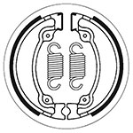 SBS BRAKE SHOES WITH SPRINGS