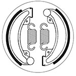 SBS BRAKE SHOES WITH SPRINGS
