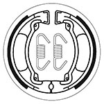 SBS BRAKE SHOES WITH SPRINGS