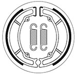 SBS BRAKE SHOES WITH SPRINGS