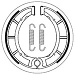 SBS BRAKE SHOES WITH SPRINGS