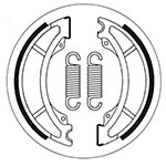 SBS BRAKE SHOES WITH SPRINGS