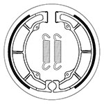 SBS BRAKE SHOES WITH SPRINGS