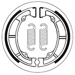SBS BRAKE SHOES WITH SPRINGS