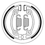 SBS BRAKE SHOES WITH SPRINGS