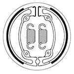 SBS BRAKE SHOES WITH SPRINGS