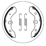 SBS BRAKE SHOES WITH SPRINGS