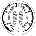 SBS BRAKE SHOES WITH SPRINGS