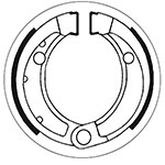 SBS BRAKE SHOES WITH SPRINGS