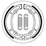 SBS BRAKE SHOES WITH SPRINGS