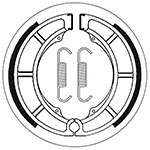 SBS BRAKE SHOES WITH SPRINGS
