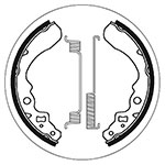 SBS BRAKE SHOES WITH SPRINGS