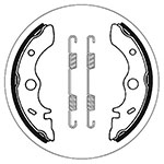 SBS BRAKE SHOES WITH SPRINGS