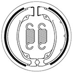 SBS BRAKE SHOES WITH SPRINGS