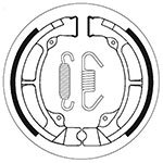 SBS BRAKE SHOES WITH SPRINGS