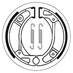SBS BRAKE SHOES WITH SPRINGS