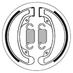 SBS BRAKE SHOES WITH SPRINGS