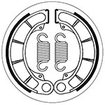 SBS BRAKE SHOES WITH SPRINGS