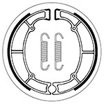 SBS BRAKE SHOES WITH SPRINGS