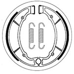 SBS BRAKE SHOES WITH SPRINGS