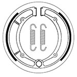 SBS BRAKE SHOES WITH SPRINGS