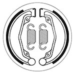 SBS BRAKE SHOES WITH SPRINGS
