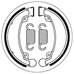 SBS BRAKE SHOES WITH SPRINGS