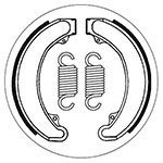 SBS BRAKE SHOES WITH SPRINGS