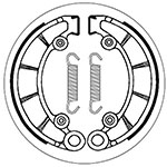 SBS BRAKE SHOES WITH SPRINGS
