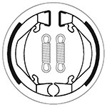SBS BRAKE SHOES WITH SPRINGS