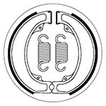 SBS BRAKE SHOES WITH SPRINGS