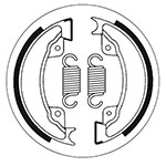 SBS BRAKE SHOES WITH SPRINGS