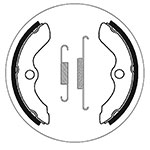 SBS BRAKE SHOES WITH SPRINGS