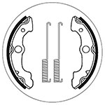 SBS BRAKE SHOES WITH SPRINGS