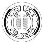 SBS BRAKE SHOES WITH SPRINGS