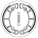 SBS BRAKE SHOES WITH SPRINGS