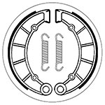 SBS BRAKE SHOES WITH SPRINGS