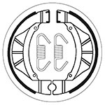 SBS BRAKE SHOES WITH SPRINGS