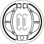 SBS BRAKE SHOES WITH SPRINGS